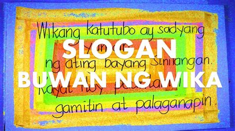 slogan sample sa buwan ng wika 2019